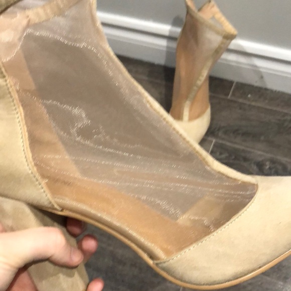 🌟2 for 35$ illusion suede nude Heel - Picture 4 of 5